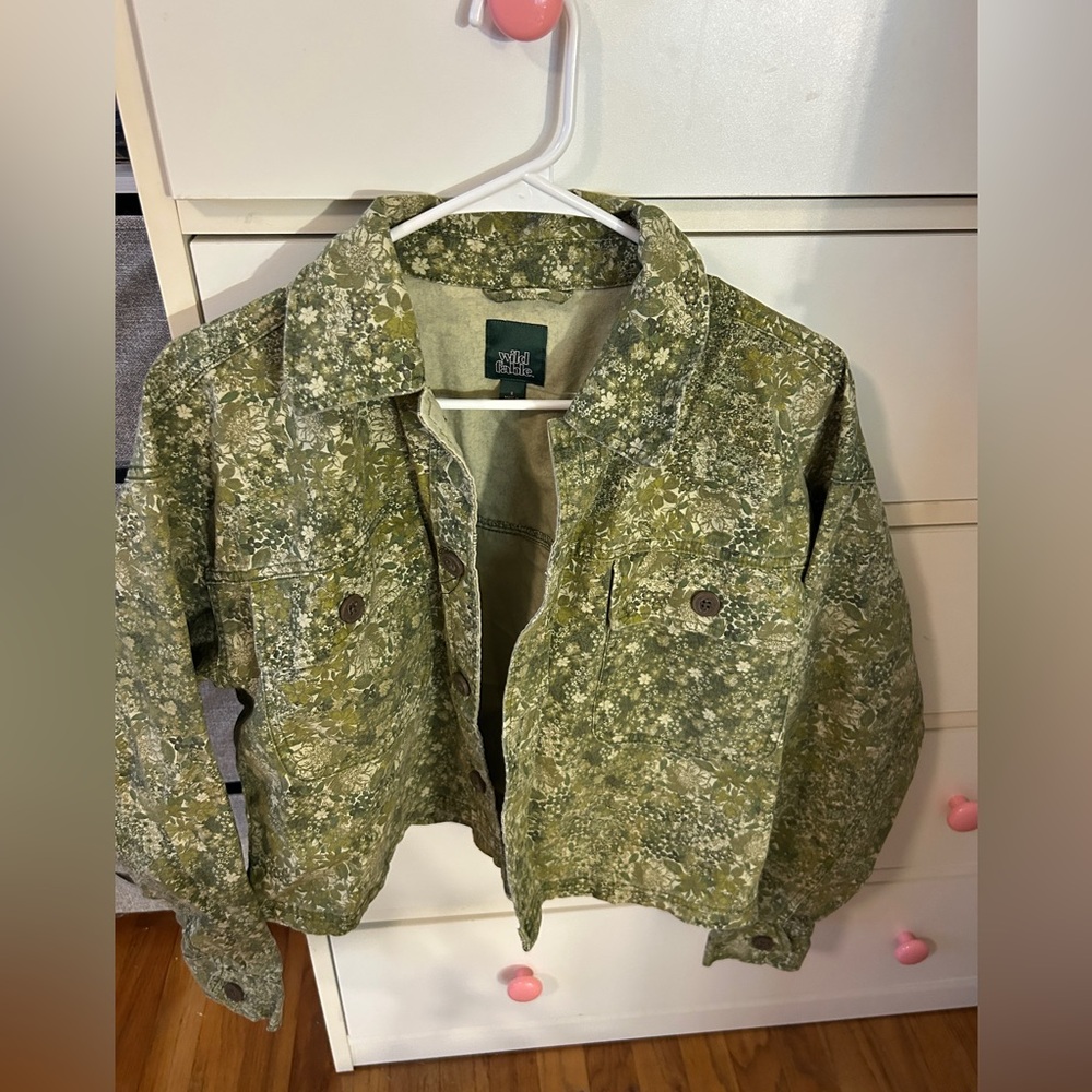 Wild Fable Green Floral Jacket